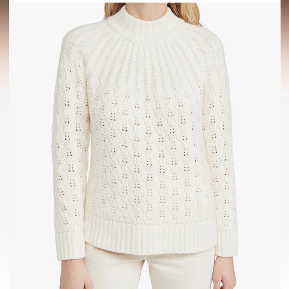 Madewell Stitch Mix Mock Neck Sweater - Picture 11 of 14